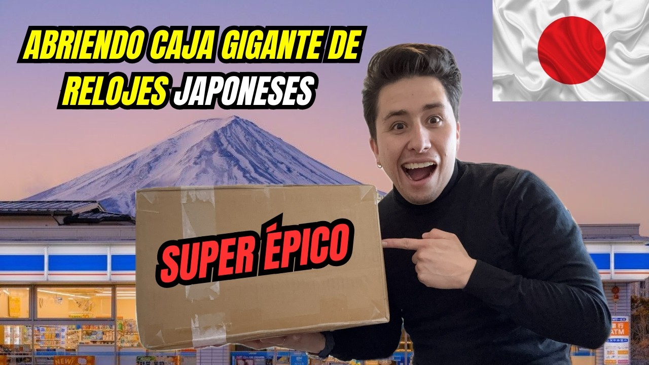 ABRIENDO CAJA GIGANTE DE RELOJES JDM exclusivos del mercado japonés LA CAJA MAS EPICA