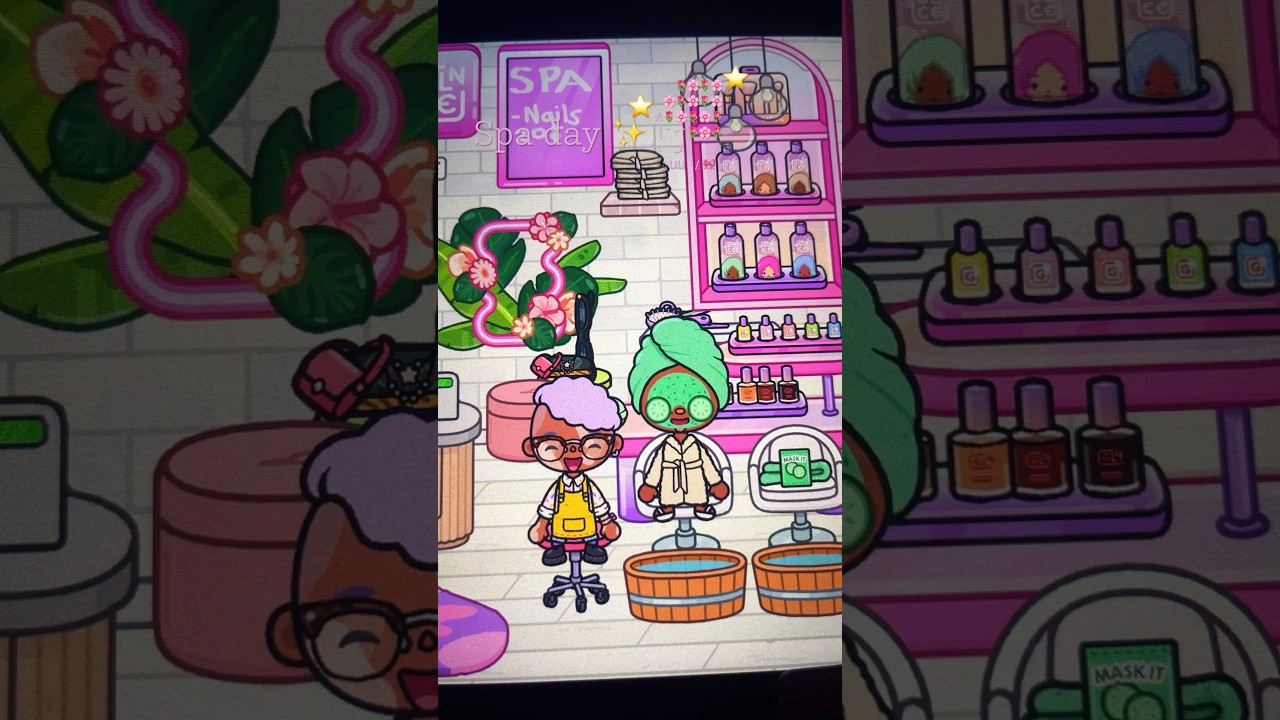 D&iacute;a de spa✨#tocaboca #tocaspaday#tocaroleplay #tocalifeworld #toca#spa#diadespatocaboca