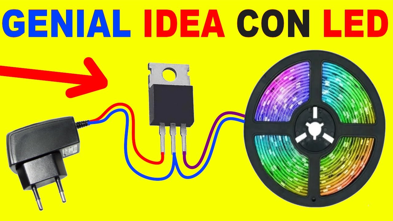 GENIAL INVENTO CON TIRAS LED!
