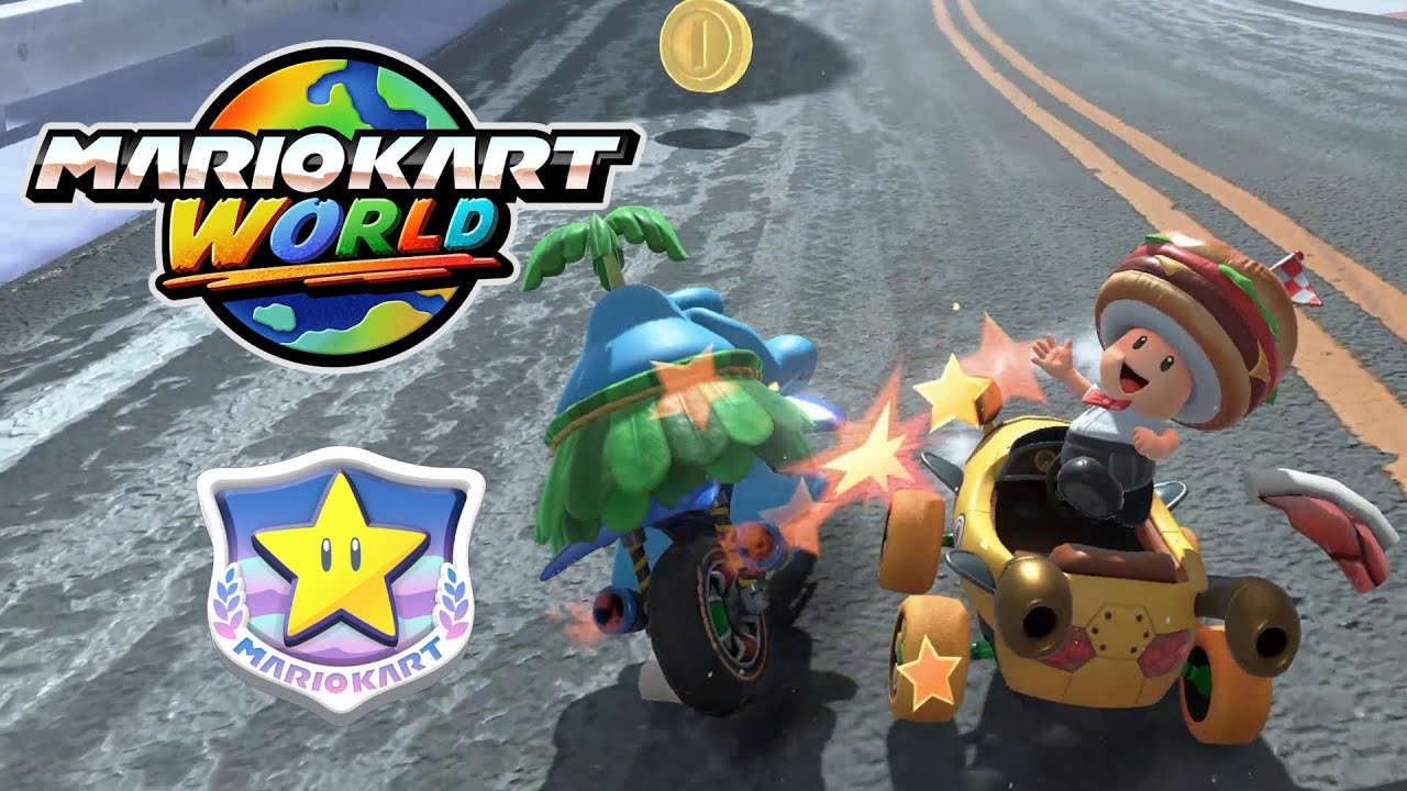 Star Cup Mirror Mode Grand Prix as Toad - Mario Kart World (No Commentary)