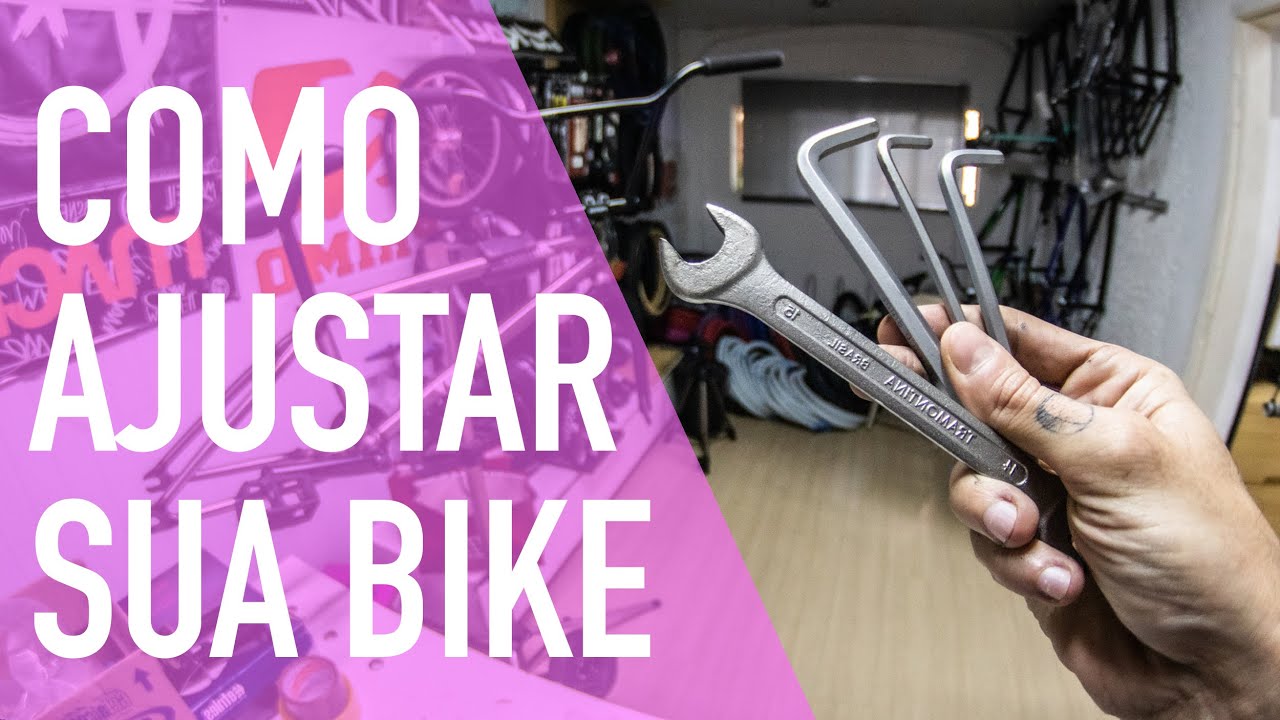 Montando a BICICLETA ajustes e apertos antes de ANDAR