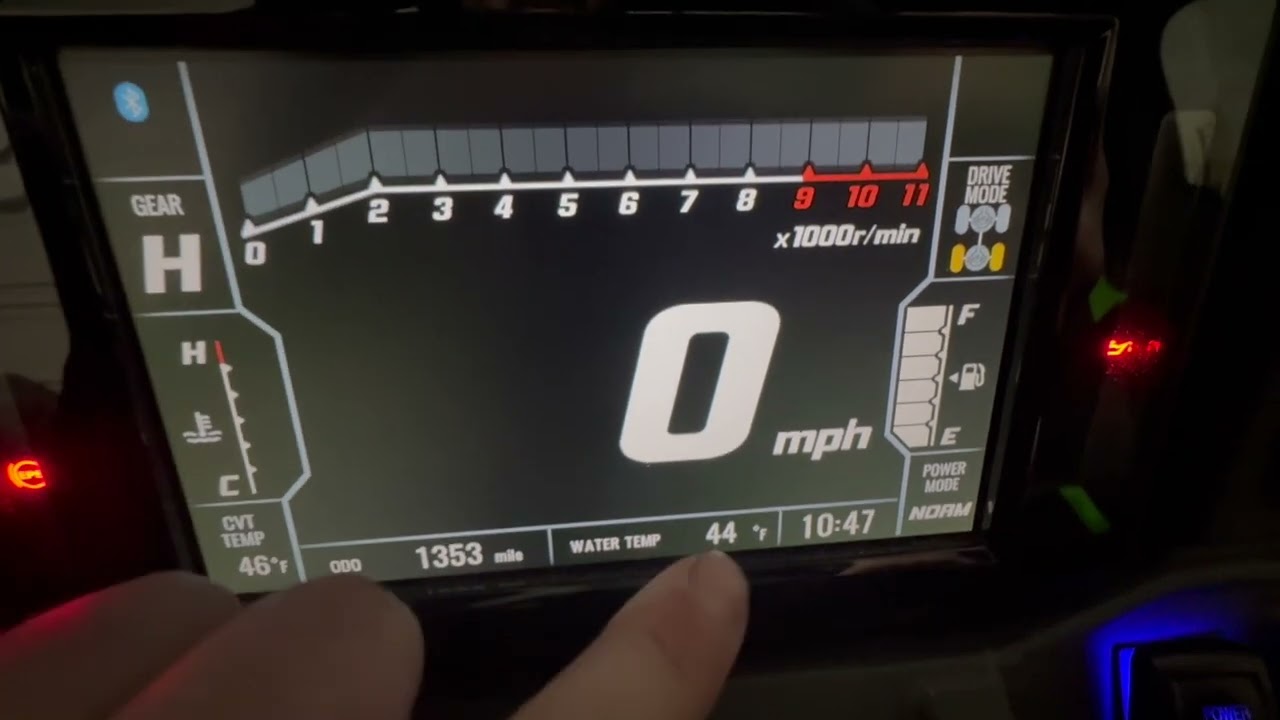 Kawasaki Ridge trip/hour meter reset. how to change display