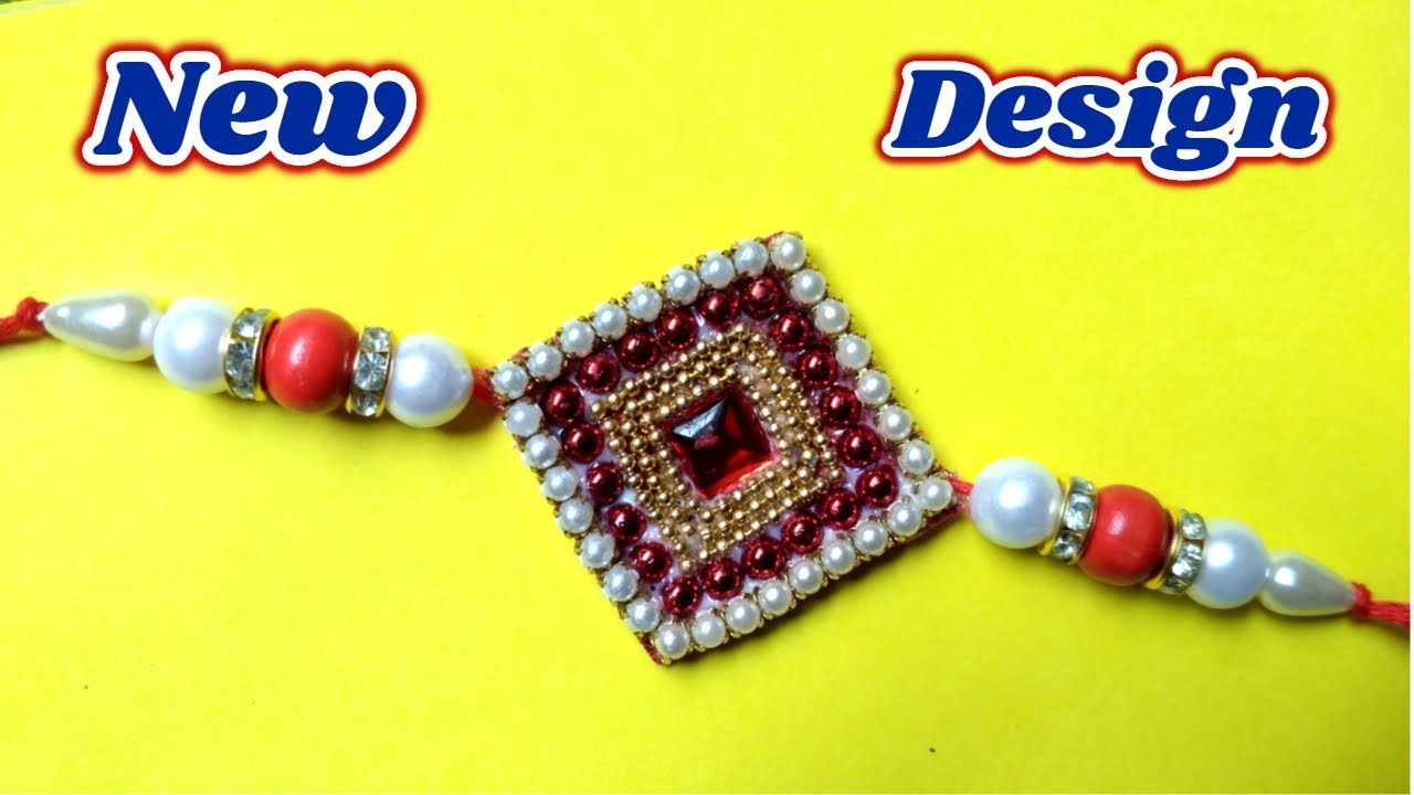 Fancy rakhi Making At home /How to make Rakhi at Home.