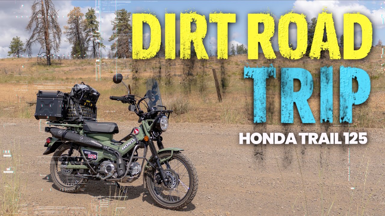 Long Dirt Road On The Honda Trail 125 - How Do The Factory Stock Tires Perform?