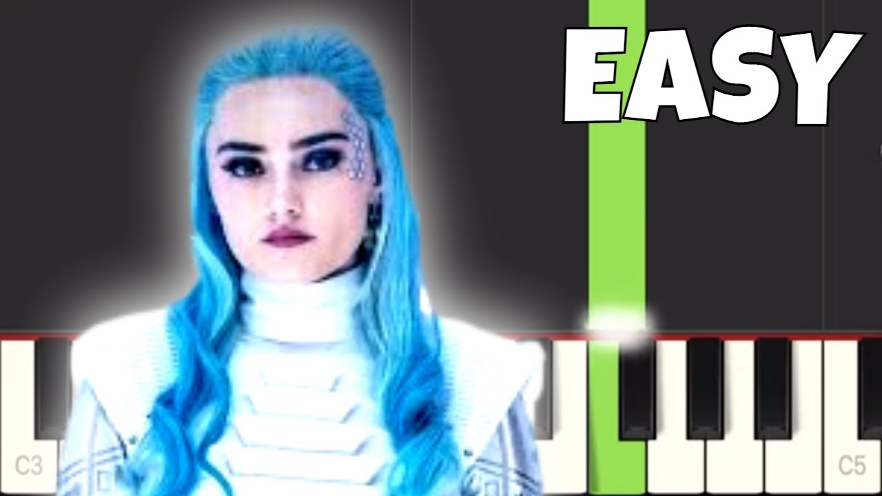 Alien Invasion - EASY Piano Tutorial - Disney's ZOMBIES 3