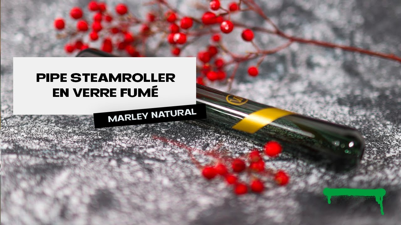 Pipe steamroller en verre fum&eacute; - Marley Natural