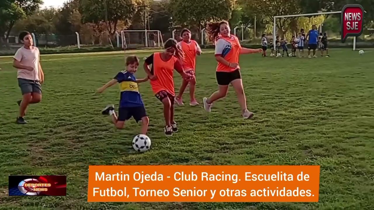 DEPORTES NEWS SJE: Martin Ojeda Escuelita de Futbol Mixta Club Racing 