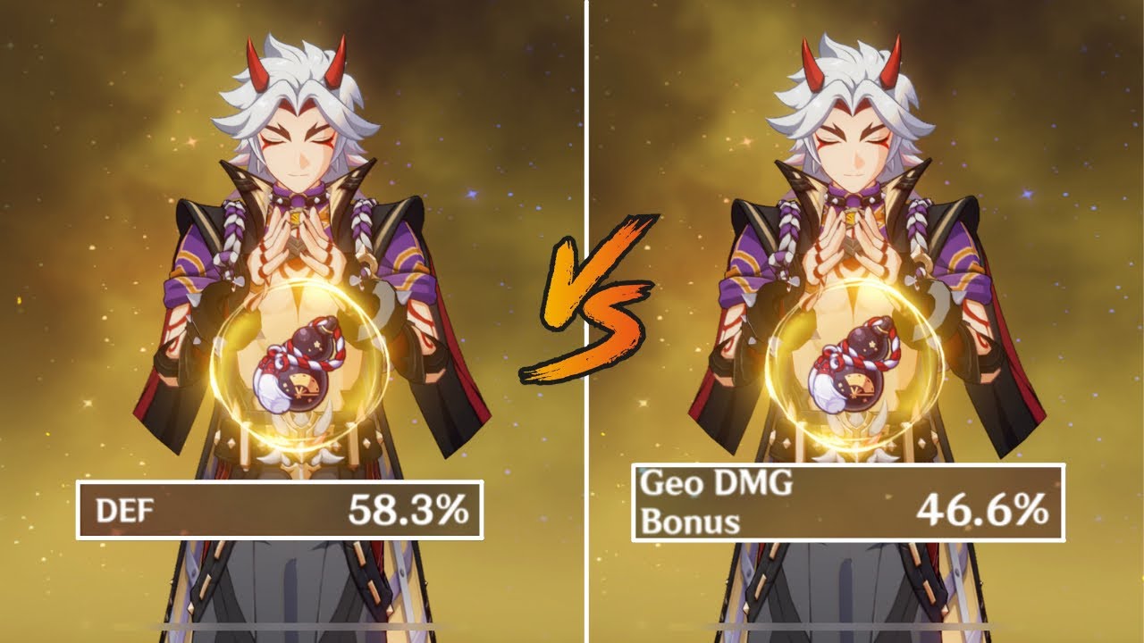 Arataki Itto Damage Comparison: Full Defense vs Geo Builds | Genshin Impact