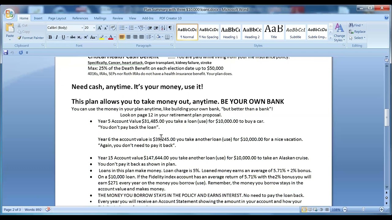 Simple IUL Sales Presentation by Johnny Holley