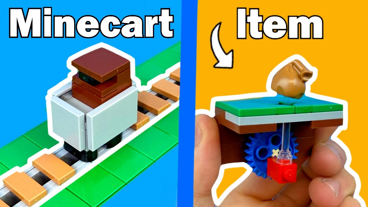 Я построил рабочие механизмы LEGO Minecraft...