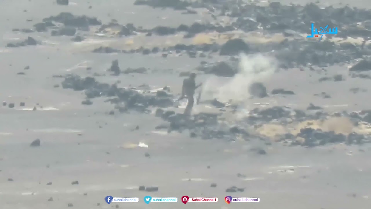 كاميرا سهيل توثق لحظة انكسار #مليشيا_الحوثي في جبهة الكسارة