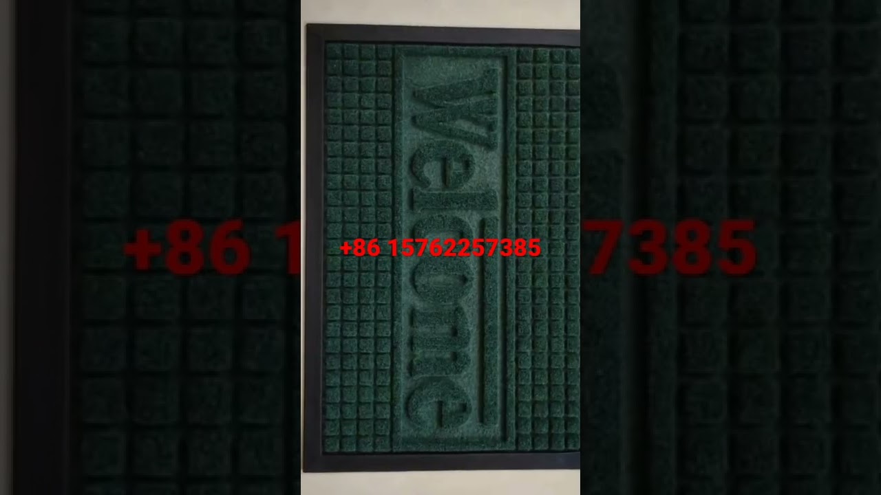 Rubber door mat making machines in my China customer factory