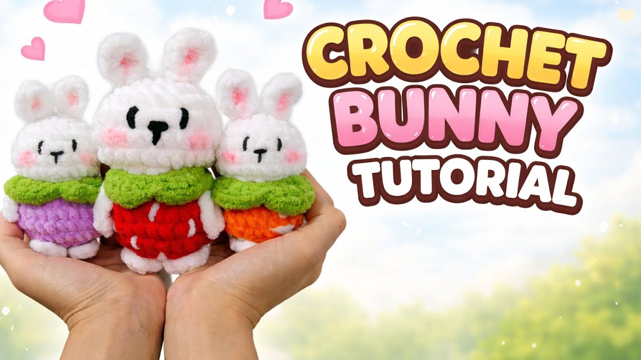 Crochet Bunny Tutorial | Adorable Amigurumi Bunny Step-by-Step
