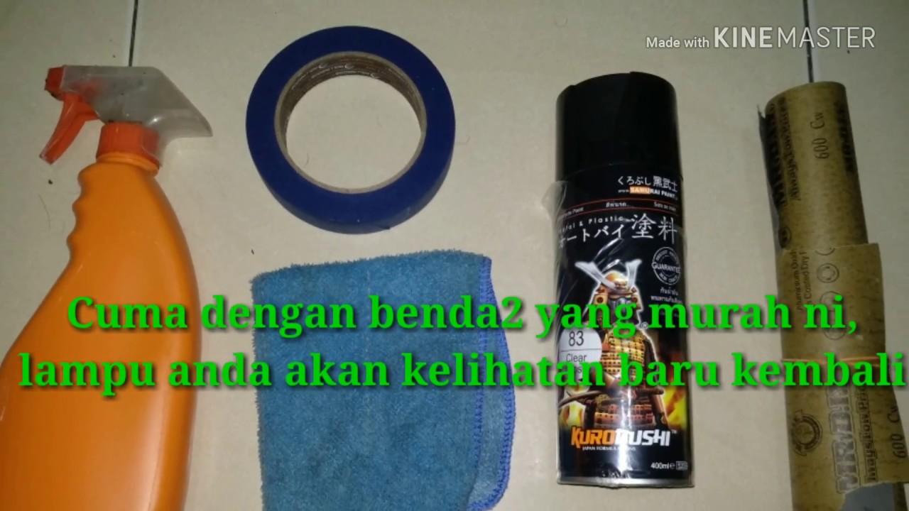 Modal cuma RM 17.50, lampu kereta anda kembali jernih!
