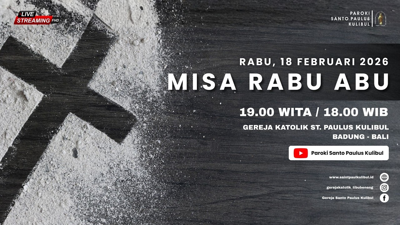 【LIVE】MISA HARI RAYA RABU ABU | 18 FEBRUARI 2026