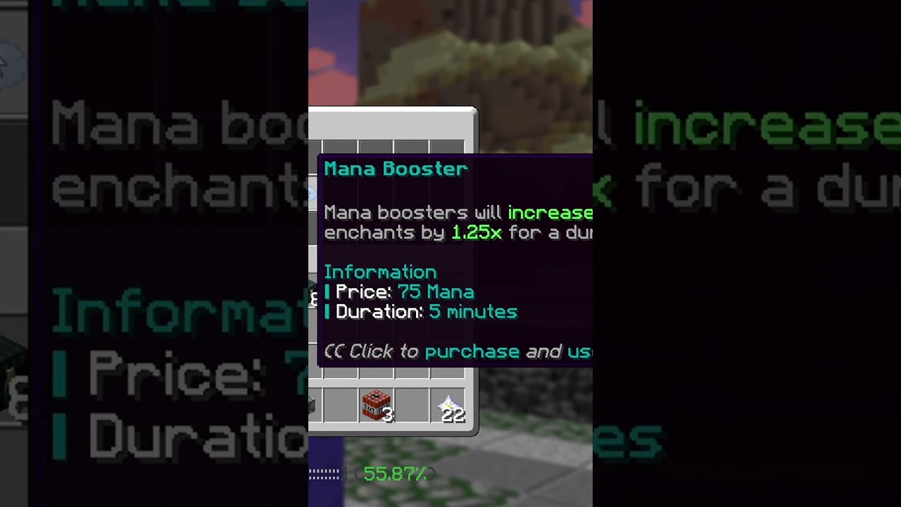 Using a MANA Booster for BETTER PROCS in Minecraft OP Prisons (Java & Bedrock Server) #shorts