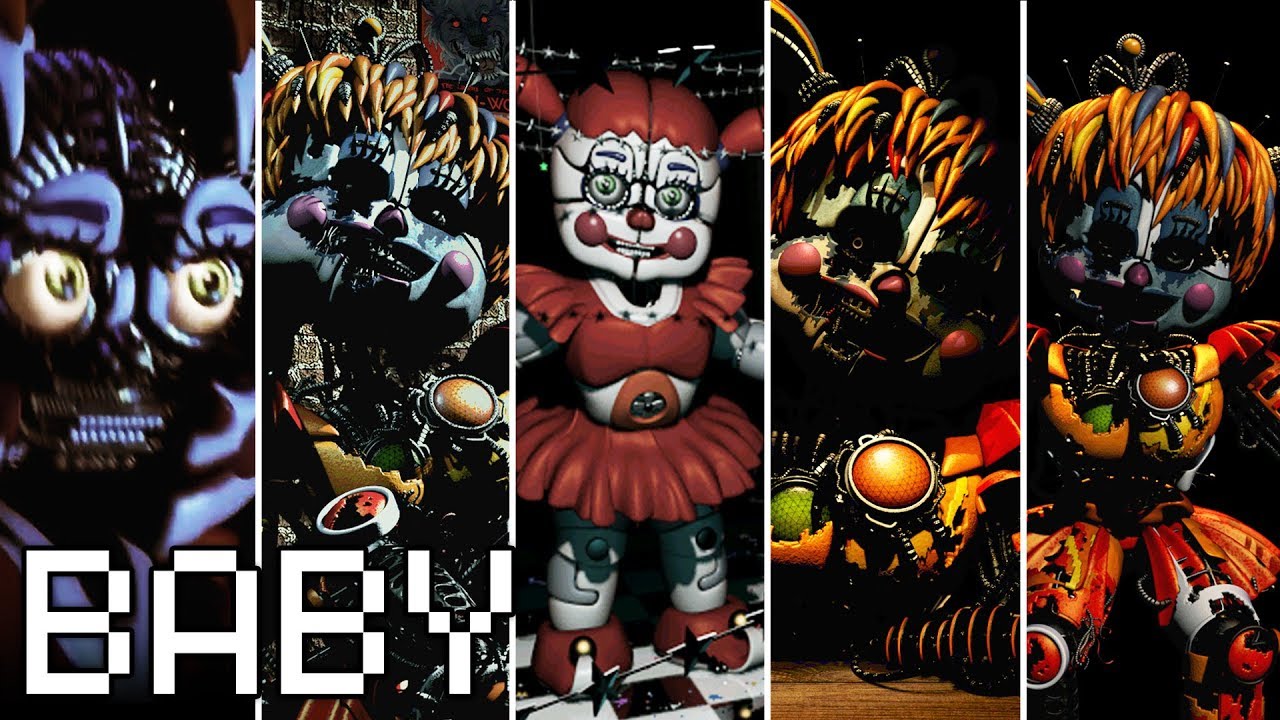 Evolution of Baby in FNAF (2016-2018)