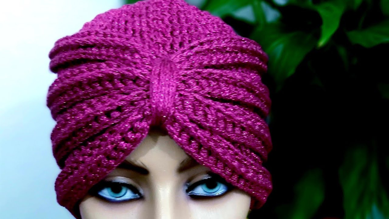 Turbante em crochê fácil de fazer. Crochê nível médio