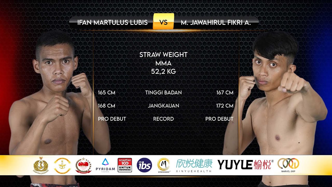 Ifan Martulus Lubis VS Muhamad Jawahirul Fikri Asrofi MMA 52,2 Kg ABS Fight AKADEMI BELADIRI SEJATI