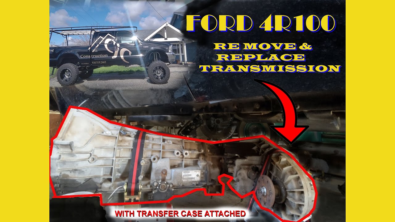4R100 Transmission Remove & REPLACE Ford Super Duty V10 4X4  | Step-by-Step Guide 1997 - 2003
