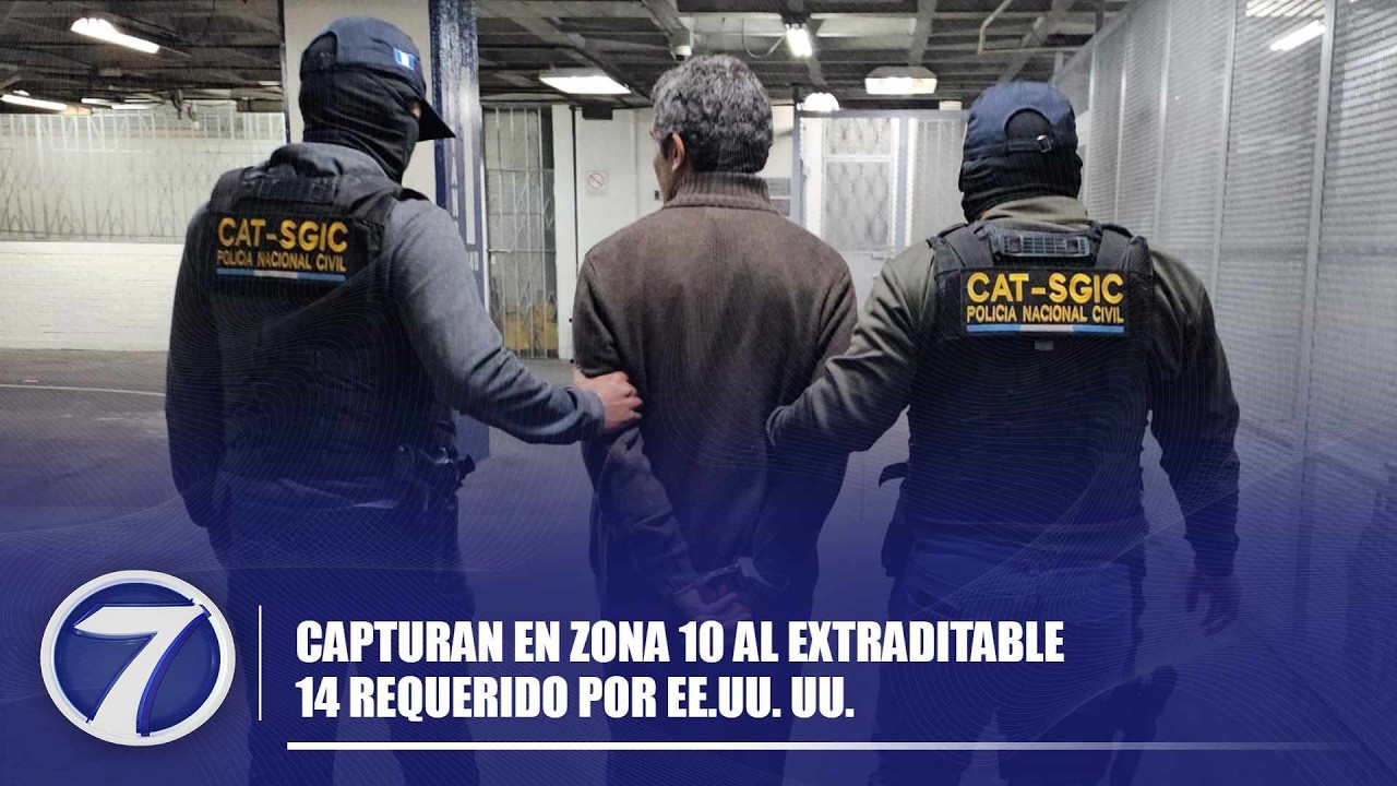 Capturan en zona 10 al extraditable 14 requerido por EE.UU. UU.