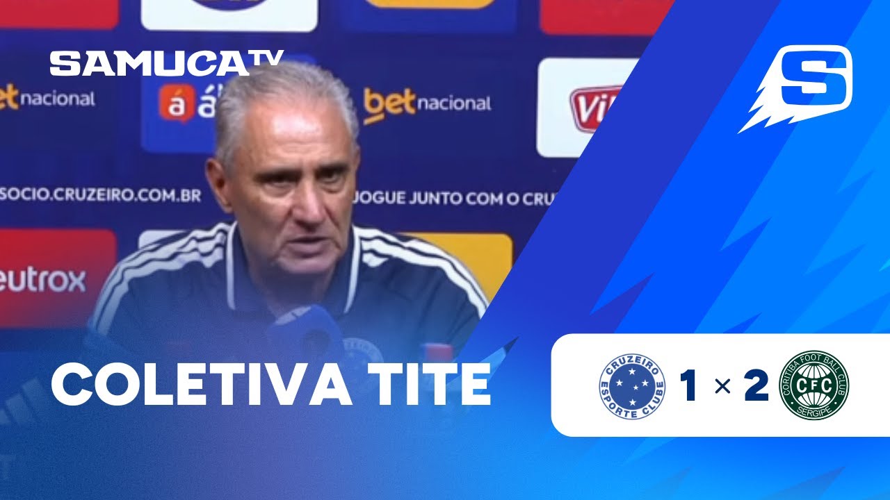 COLETIVA DO TÉCNICO TITE APÓS CRUZEIRO 1x2 CORITIBA PELO CAMPEONATO BRASILEIRO