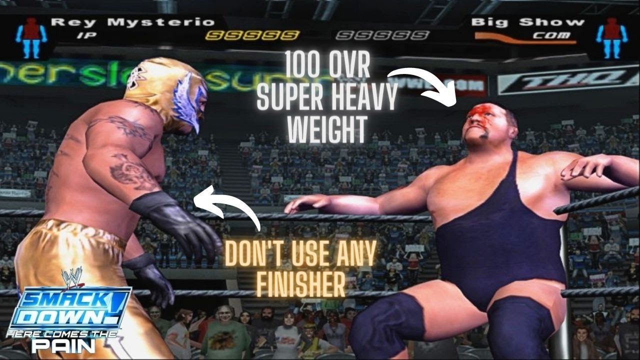 100 OVR Big Show Vs Rey Mysterio | Smackdown! Difficulty | WWE Smackdown Here Comes The Pain | PCSX2