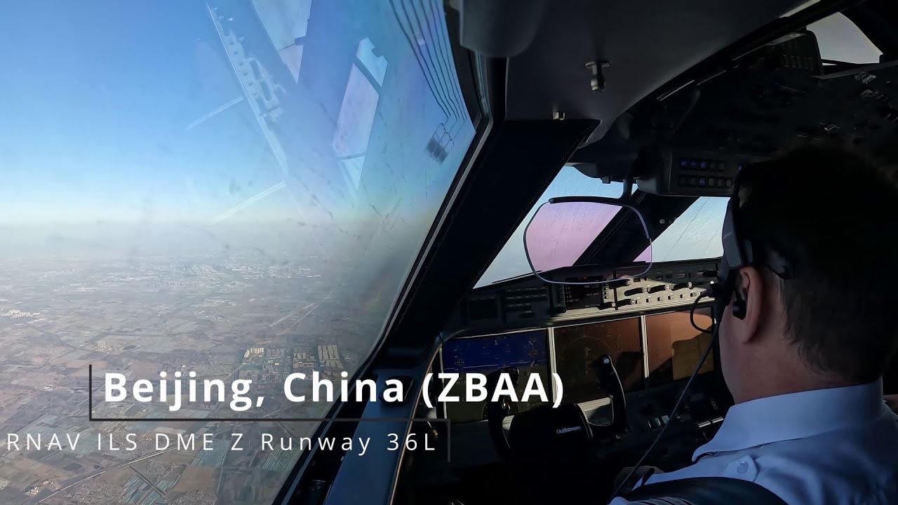 Landing Beijing, China (ZBAA) - Gulfstream G650