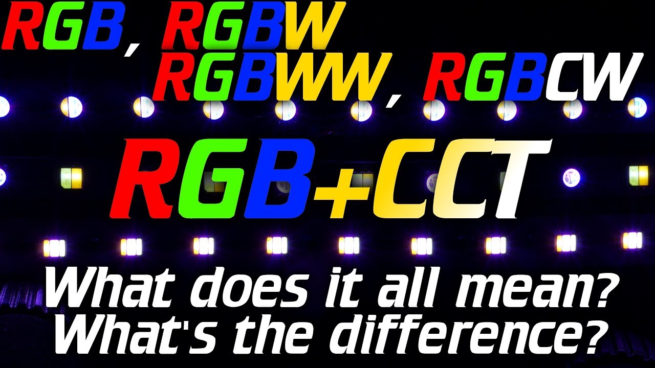 QuinLED: RGB, RGBW, RGBCW, RGBCCT LED strip, what does it all mean?