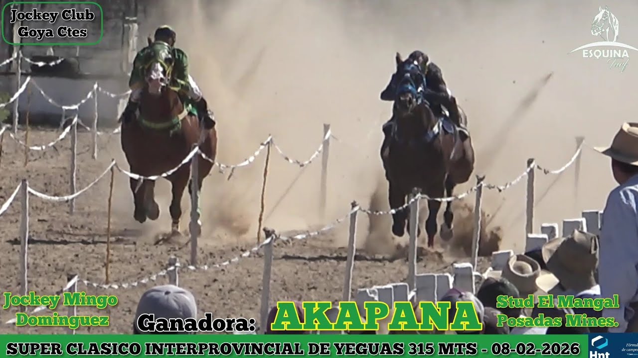 AKAPANA (Posadas Mnes) Jockey Club Goya Cres. Domingo 08 de Febrero de 2026 