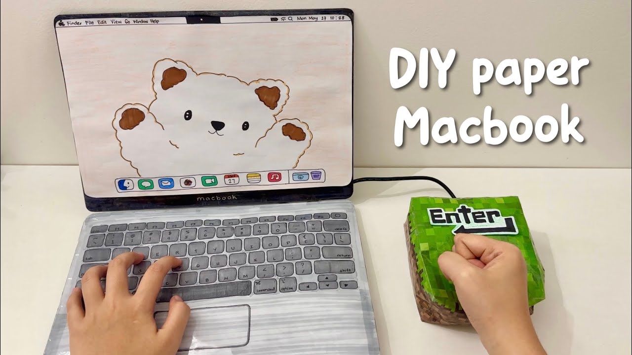 [❗️tutorial❗️] How to make paper MACBOOK | paper diy | asmr