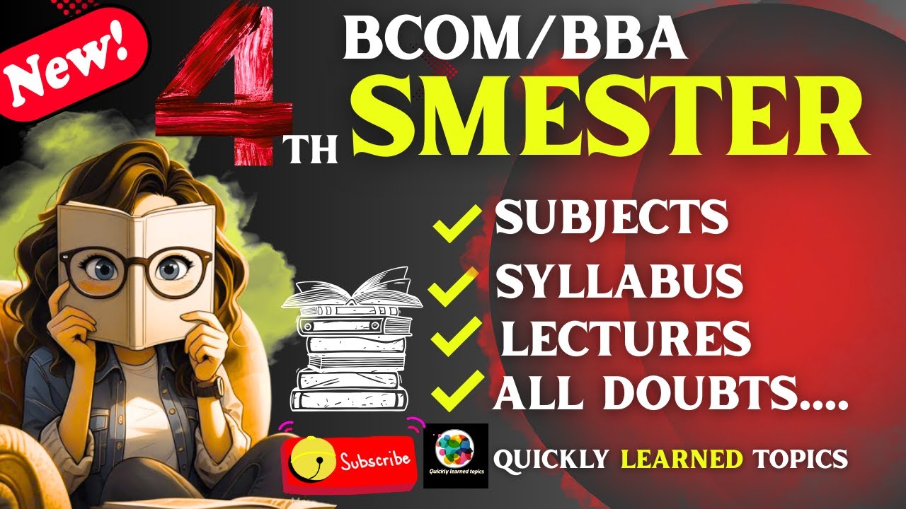 B.Com/BBA 4TH Semester Syllabus 2026 | ALL SUBJECTS #syllabus #bcom #bba