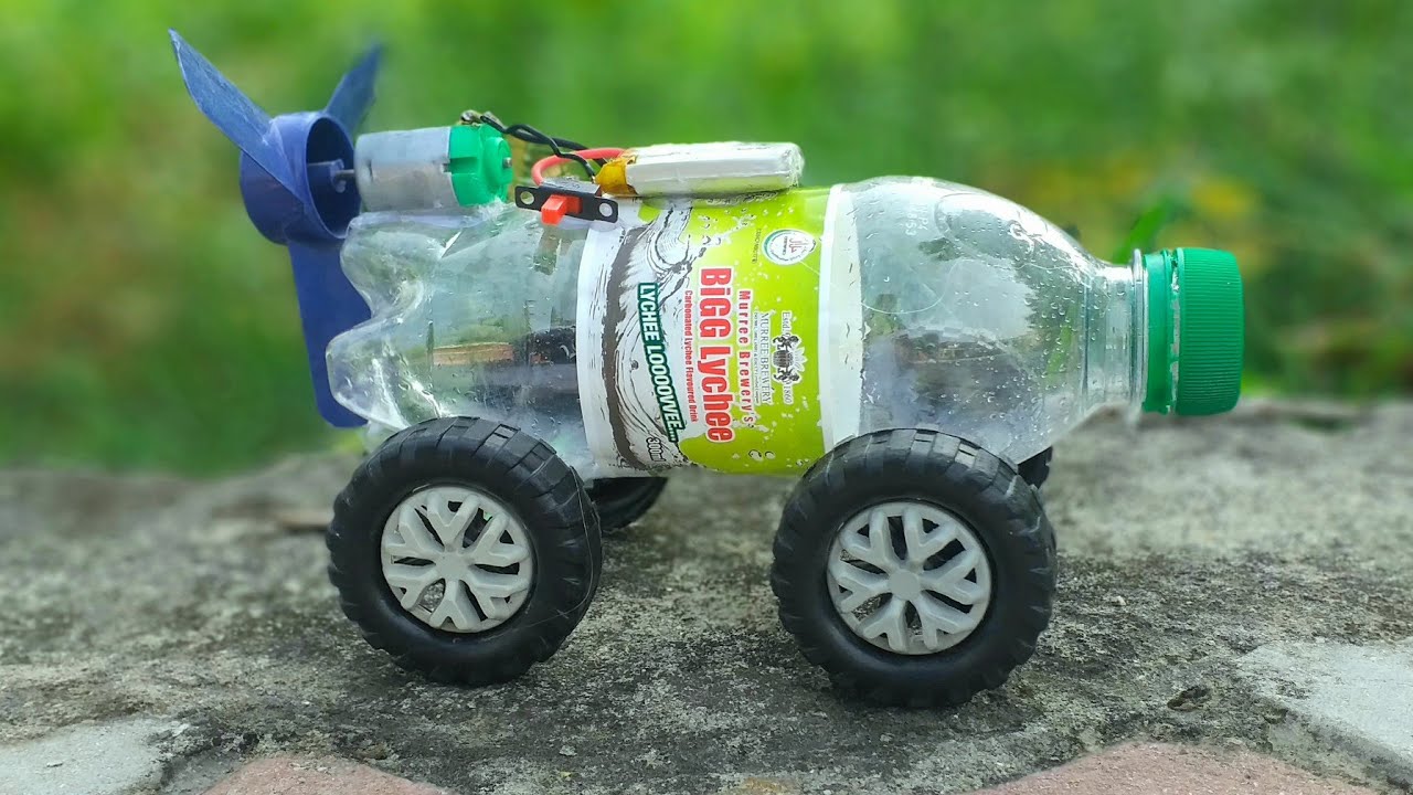 How To Make Simple Easy Motor Car at Home | DIY Propeller Car