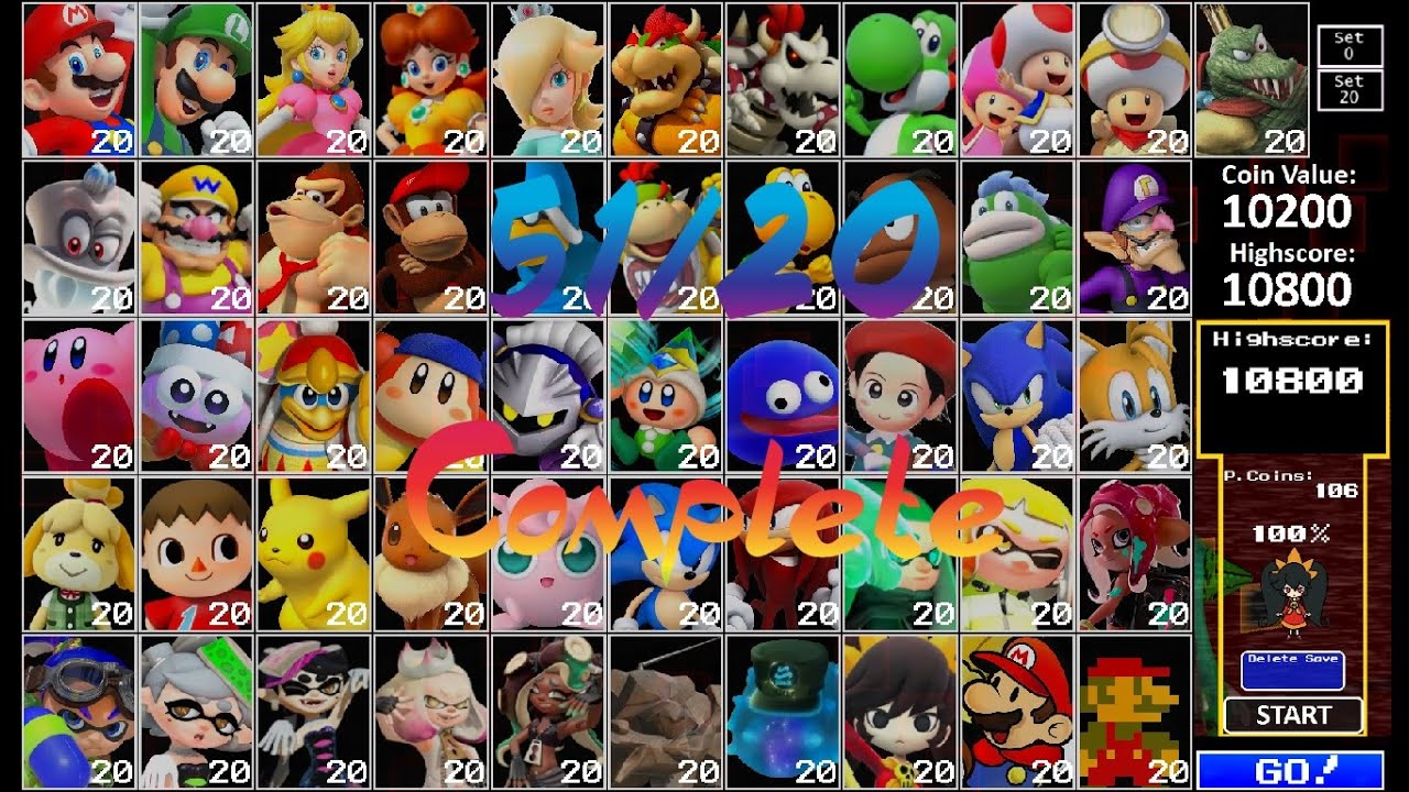 Ultimate Nintendo Night Deluxe 51/20 Completed! (No items)