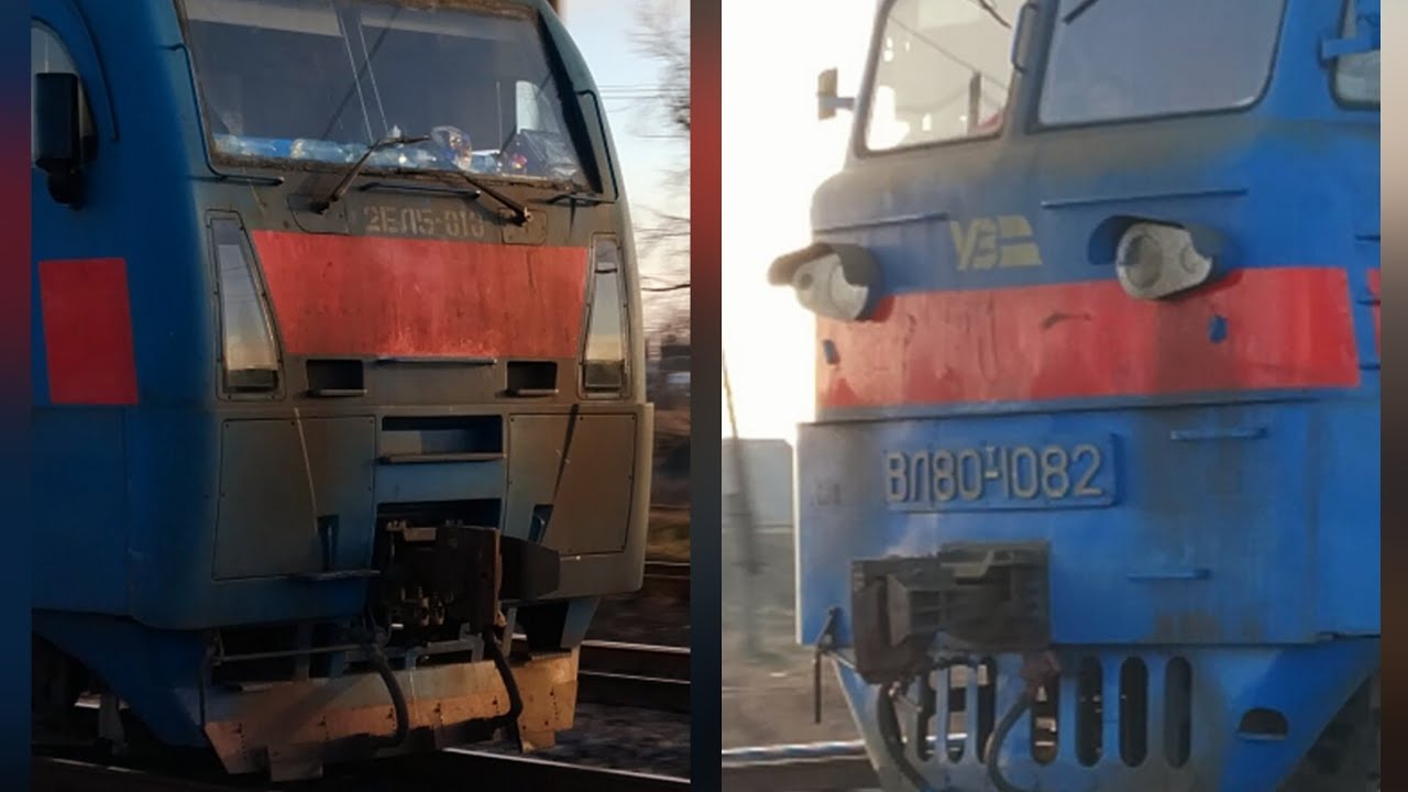 ВАНТАЖНІ ЕЛЕКТРОВОЗИ ВЛ80Т-1082 ЗЕРНОВИЙ СКЛАД + 2ЭЛ5-010 ЗЕРНОВИЙ СКЛАД #ПОЕЗДАВИДЕО #train 