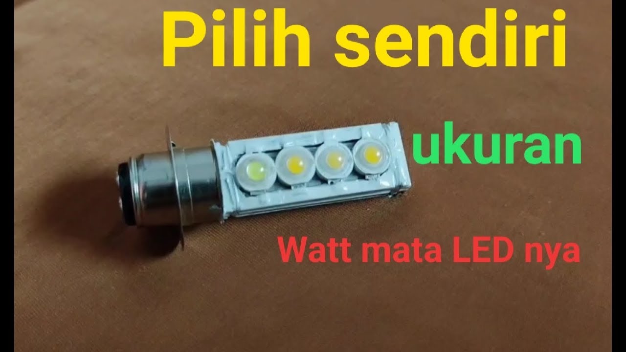 Membuat Lampu Sepeda Motor. LED_Pendingin Tebal