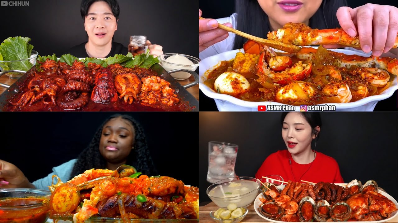 SEAFOOD MUKBANG COMPILATION | Foodgasm
