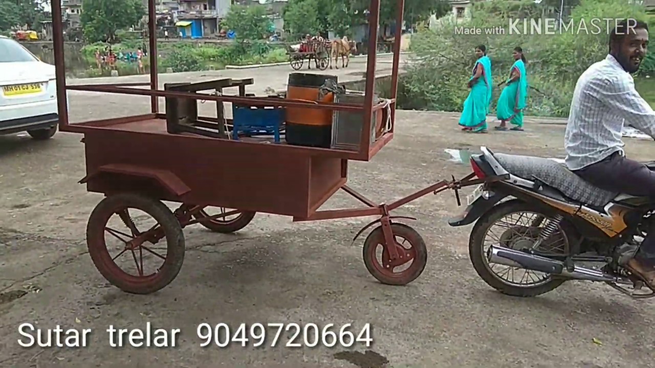 Motorcycle trolley Vada Pav Centre Jugaad