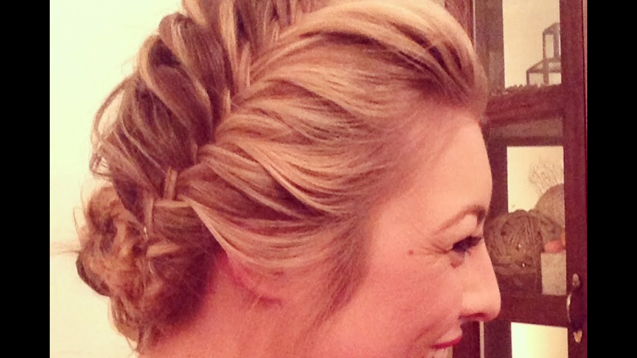 Chignon-Tresse épi de blé à la française