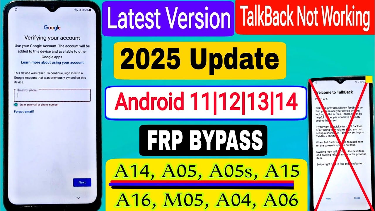 Samsung A05s/A05/A15/A06/A12/A14/A13 FRP Bypass 2025 New Trick | Samsung FRP Bypass 2025 - No PC