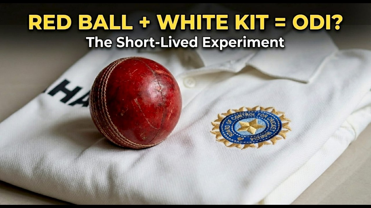 Why India Played ODIs in White Kits? The Forgotten Red Ball Era Explained