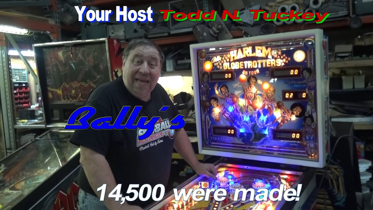#801 Bally HARLEM GLOBETROTTERS Pinball Machine!  Before and After! TNT Amusements