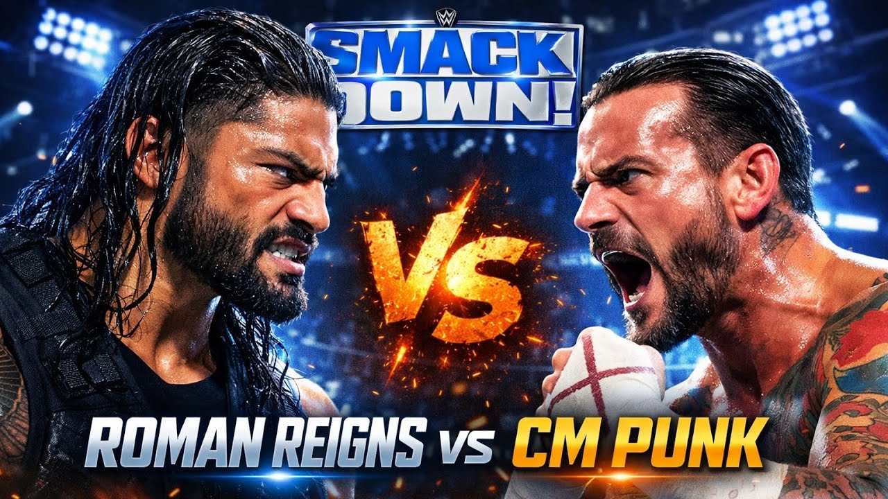 Roman reigns Vs Cm punk Smack Down Match 