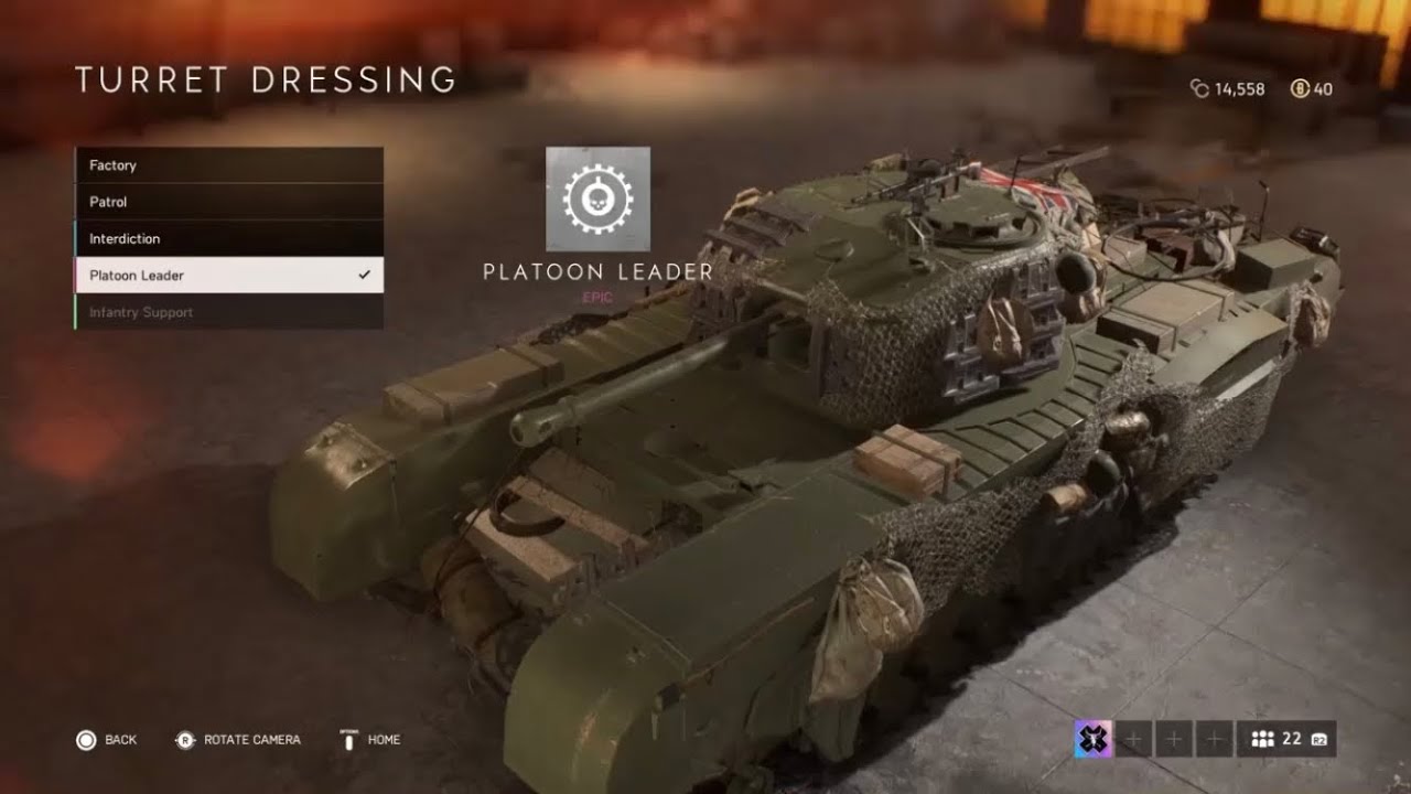 Churchill Mk.VII 'Platoon leader' Tank dressing Gameplay!  | Battlefield V