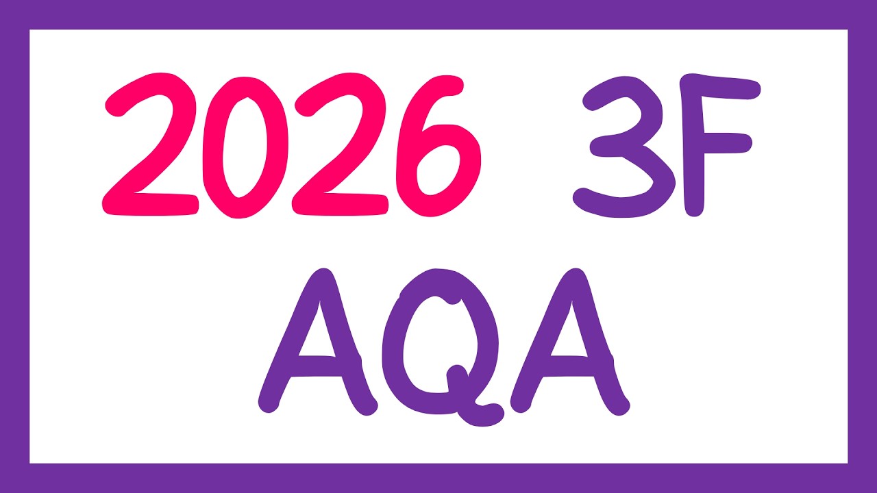 GCSE MATHS 2026 AQA 3F PRACTICE PAPER