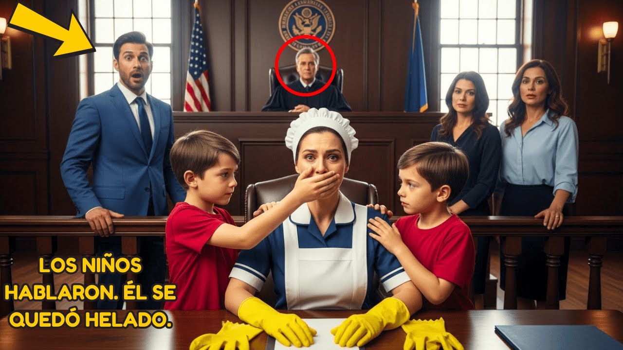 LA NIÑERA ACUSADA POR EL MILLONARIO FUE A JUICIO SIN ABOGADO — HASTA QUE SUS HIJOS DE ÉL EXPUSIERON