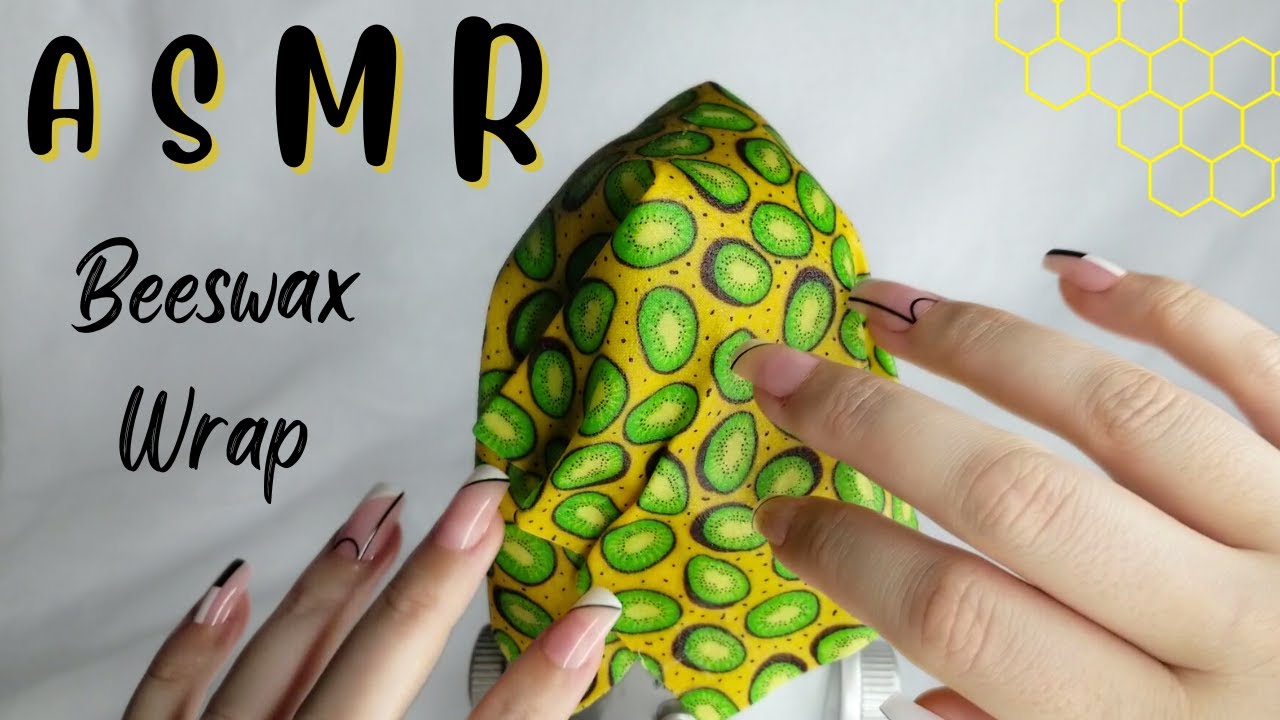 ASMR Beeswax wrap tapping on the mic 🐝 | For tingles and focus (No talking)