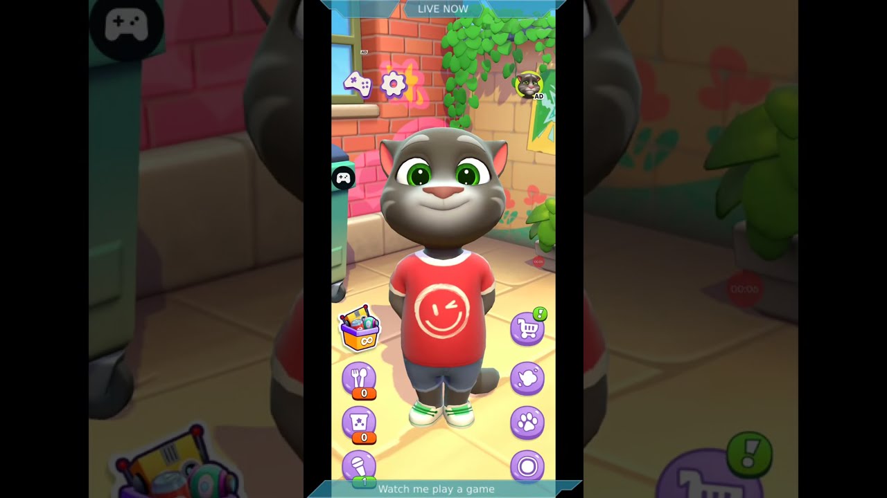 Talking Tom with live #talkingtom #talkingtomlive