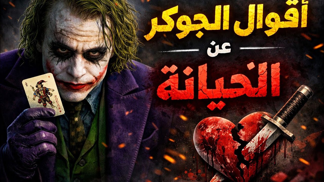 الجوكر يفضح الخيانة بكلمات مؤلمة 😈💔#اقوال_الجوكر #حكم #اكسبلور