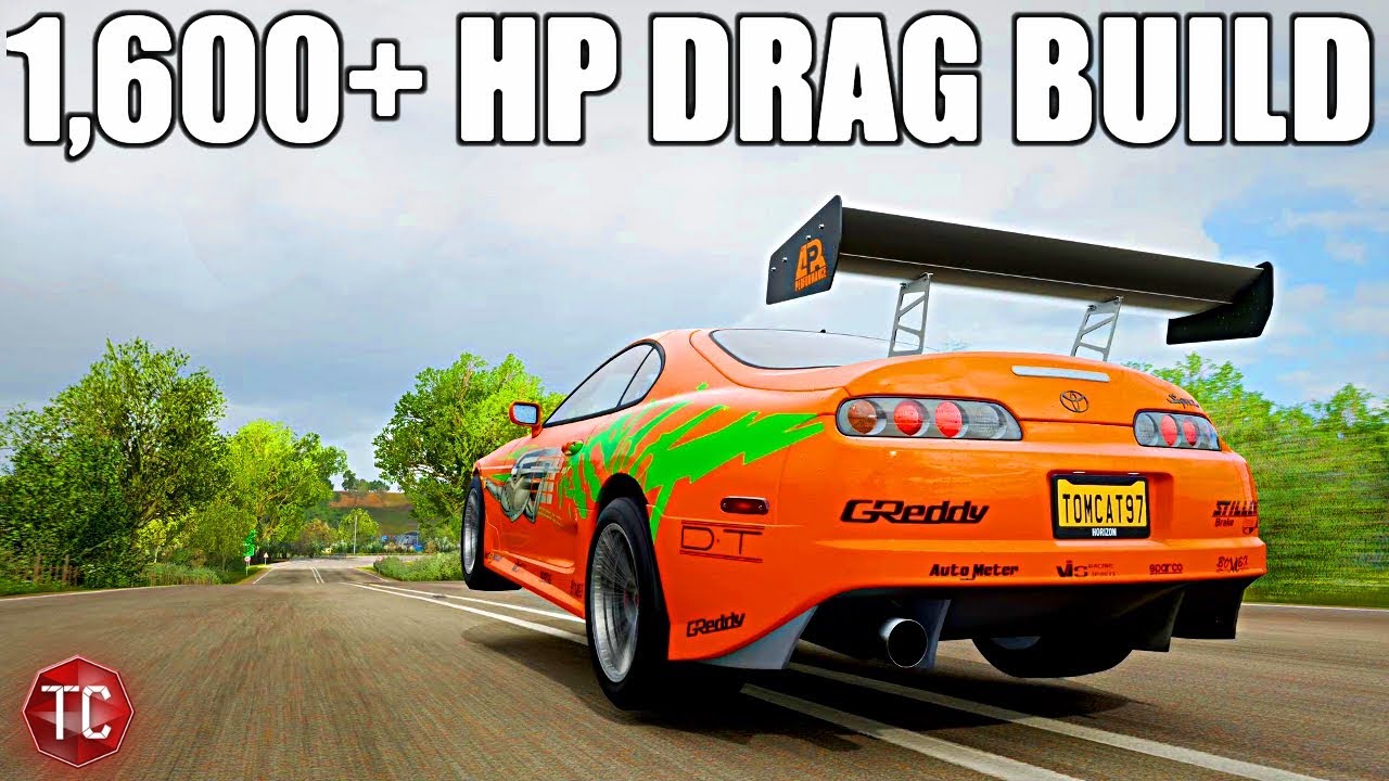 Forza Horizon 4: 1,600+ HP SUPRA DRAG BUILD! TOP SPEED, & MORE!